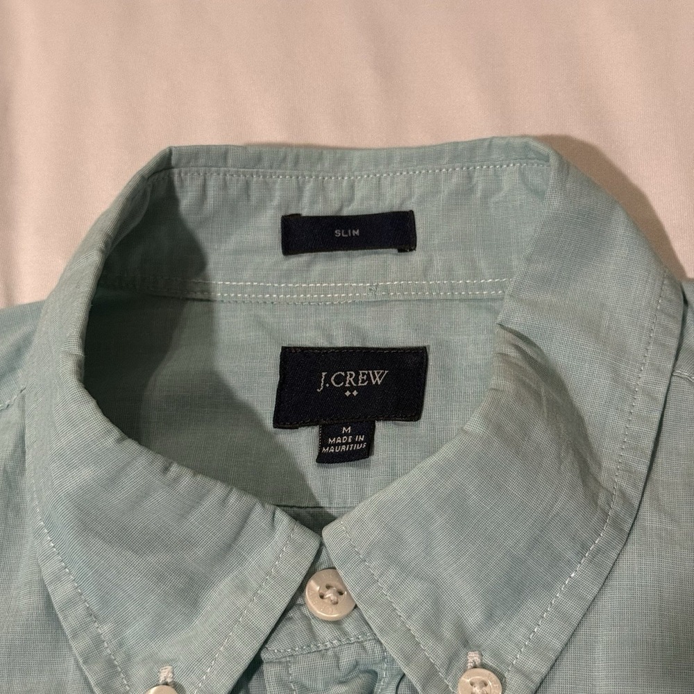 J Crew Slim Fit Long Sleeve Button Down Men's M 100% Cotton - Picture 5 of 9